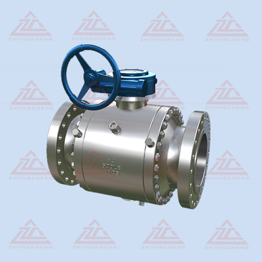 Forged steel trunnion mounted ball valve