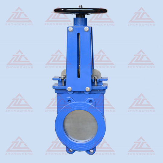 Manual knife gate valve