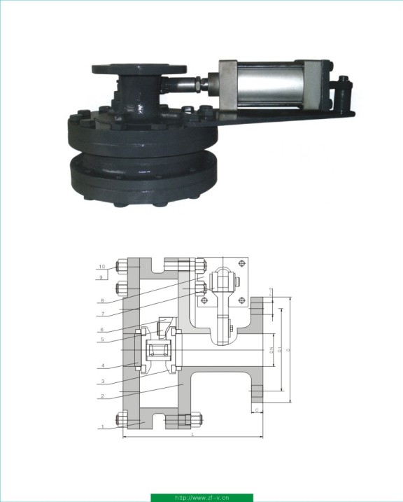 swing ceramic discharge valve